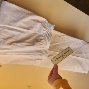 NEW Alfred Dunner Classic Women’s White Long Pants 8P Petite Cotton Spandex